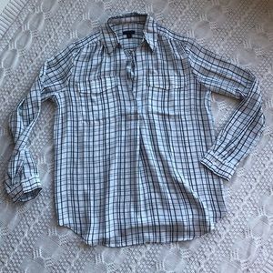 Plaid Work Blouse